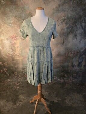 Le Lis Sage Nicky Mineral Wash  Babydoll Dress S